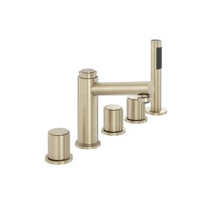 CASAINC Bathtub Faucet Set Bathtub Faucet Set with Deck Mount Tub Faucet with Sprayer Single Handle - 1 of 3