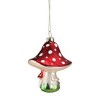 Northlight Set of 3 Red, Brown and Green Fairytale Mushroom Glass Christmas Ornaments - 2 of 4