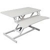 ORRD Adjustable Height Standing Laptop Desk with Keyboard Tray, Sit to Stand Workstation, Black - 2 of 4