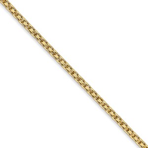 Black Bow Jewelry 2mm, 14k Yellow Gold, Flat Bismark Mesh Chain Necklace - 1 of 4
