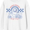 Sportsbike Race Speed Demon, Ready Set Go Men's White Crew Neck Sweatshirt - 2 of 3