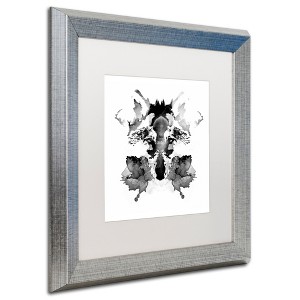 Trademark Fine Art -Robert Farkas 'Rorschach' Matted Framed Art - 1 of 4