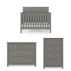 Child Craft Atwood Crib, Dresser and Chest Nursery Set, 3-Piece, Includes 4-in-1 Convertible Crib, Dresser and Chest - 1 of 4