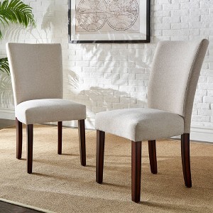 Set of 2 Quinby Upholstered Parson Dining Chairs - Inspire Q - 1 of 4