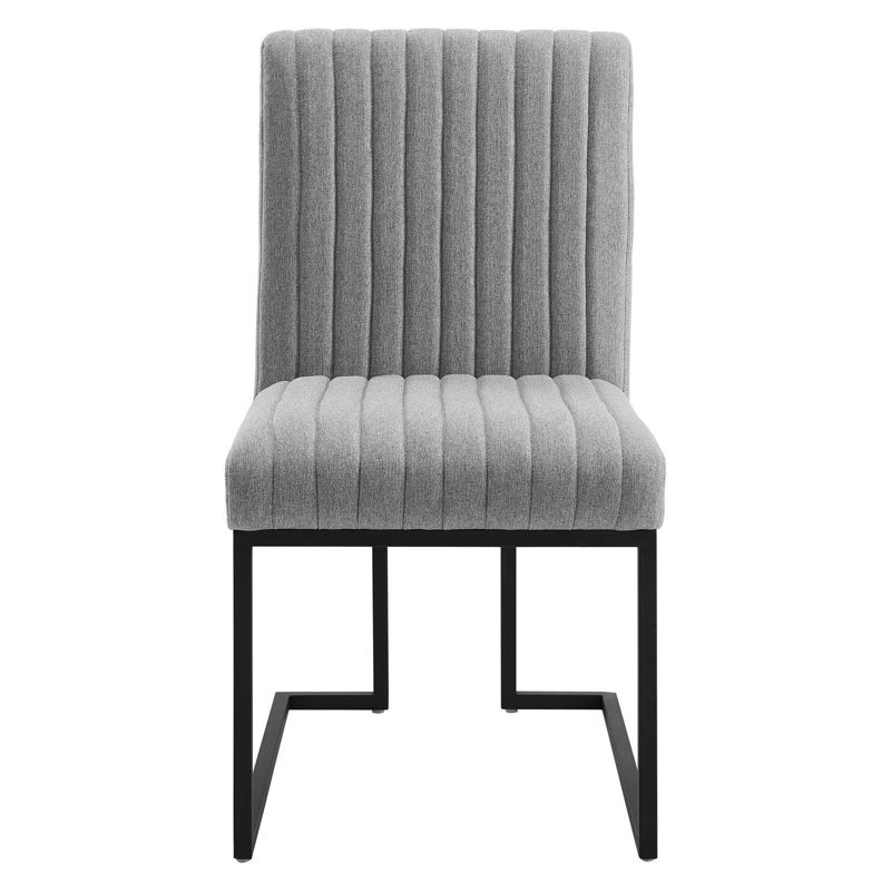 Indulge Channel Tufted Fabric Armless Dining Chair - Modway, 5 of 8