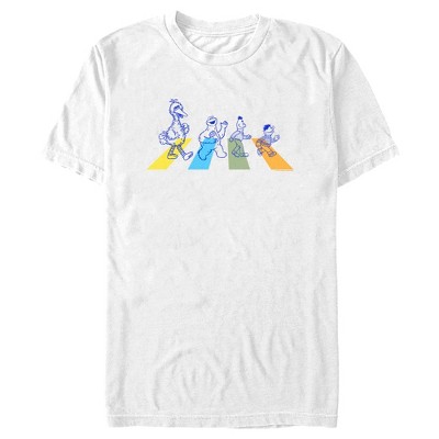 Men's Sesame Street Crossing Abbey Street T-shirt - White - Large : Target