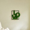 Gulches LOVE Moss Letter Metal Wall Art - Eco-Friendly & Artistic Home Decor - 4 of 4