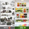 14-Pack BPA-Free Stackable Refrigerator Organizer Bins with Lids, Clear - 4 of 4
