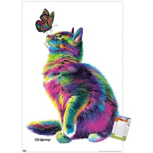 Trends International PD Moreno - Cat and Butterfly Unframed Wall Poster Prints - 1 of 4
