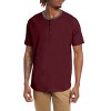 Men's Short Sleeve Henley T-Shirt with Contrast-Trim - 4 of 4