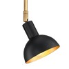 Nathan James (Set of 2) Tamlin Wall Light Fixtures Black/Gold - 3 of 4