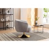 NicBex Accent Swivel Chair With Gold Metal Round Base Sofa Chair Lounge Chair for Living Room, Bedroom, Office - 4 of 4