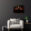 Northlight LED Lighted Flickering Rustic Fireplace Candles Canvas Wall Art 11.75" x 15.75" - 3 of 4