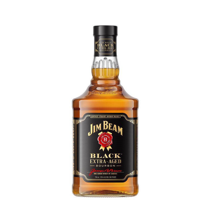 Jim Beam Black Bourbon Whiskey - 750ml Bottle, 1 of 9