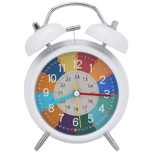 REGALWOVEN Metal Battery Powered Analog Silent Operation Alarm Clocks 4.3"L x 2.2"W x 6.3"H 1 Pc - 1 of 4