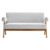 Modway Lyra Fabric Loveseat Gray - 4 of 4