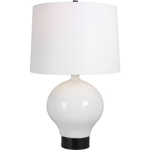 Uttermost Collar 26" High White Glaze Ceramic Table Lamp - 1 of 1