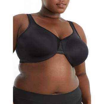 Warner's Wirefree Bra Women Size 38D Front Adjustable Strap Lace-Trim Band  Black - jersimport