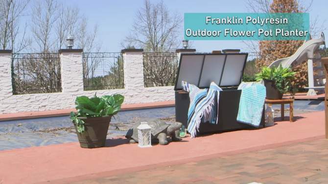 Sunnydaze Indoor/Outdoor Patio, Garden, or Porch Weather-Resistant Franklin Flower Pot Planter - 20", 2 of 10, play video