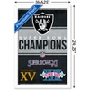 Trends International NFL Las Vegas Raiders - Champions 23 Framed Wall Poster Prints - 3 of 4