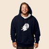 Dalix Giant Ghost Embroidered Hoodie Soft Fleece Hood Sweatshirt Mens - 3 of 4