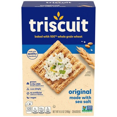 Triscuit Whole Grain Wheat Vegan Crackers Original 8.5 oz