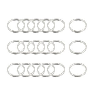Unique Bargains Round Hollow Open Bezel Linking Ring for Jewelry Making 20 Pcs - 1 of 4