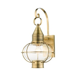 Livex Lighting Newburyport 1 - Light Wall Light in  Antique Brass - 1 of 4