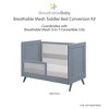 BreathableBaby Breathable Mesh Toddler Bed Conversion Kit for 3-in-1 Crib, Steel Gray - 4 of 4