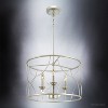 Urban Ambiance Luxury French Rustic Rustic Chandelier,  12" x 18-1/8",  Antique Silver Finish, UHP2911 - 4 of 4