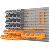 FONTOI Wall Mounted Pegboard Tool Organizer Rack Kit with Various Sized Storage Bins, Pegboard, Hooks, Orange, 8.8"*37.5"*21.3" - 2 of 4