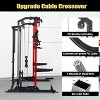 Power Cage with Cable Crossover System, 2000LBS Capacity Power Rack, Multi-Function Squat Rack with Weight Bench, Weight Cage for Home Gym - 2 of 4