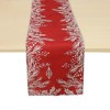 Unique Bargains Christmas Table Runner Branch Border Linen 72"x13" 1 Pc - 4 of 4