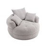 PAGED Modern Bean Bag Chair Giant Accent Chair with 3 Pillows, Single Sofa Sleeper Chair for Lounging, Reading, Gaming - 4 of 4