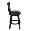 Boraam Broadmoor Bar Height Swivel Stool Black Finish - 4 of 4