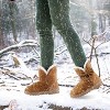 NPolar Women Ladies Snow Boots Super Soft Fabric Mid-Calf Winter Shoes  w/ Anti-slip Rubber Base Bowknot - 3 of 4