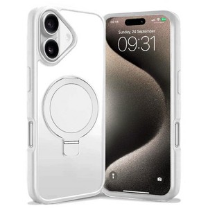 Entronix [Magnetic] Case Compatible with iPhone 17 - Translucent Frosted Matte Gripstand - 1 of 4