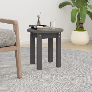 Clihome Solid Pine Coffee Table, Elegant Round Side Table with Matte Finish for Versatile Home Decor - 1 of 4