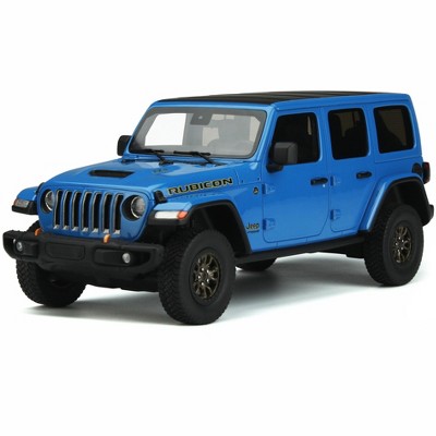 2021 Jeep Wrangler Rubicon 392 Blue with Black Top Limited Edition to 999 pieces Worldwide 1/18 Model Car by GT Spirit