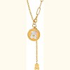 Clotth 17.71" Shell Necklace with Cartoon Bear Pattern and Tassel - Natural Seashell Pendant, Minimalist Beach Jewelry for Women - 2 of 4