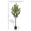 Maggift Artificial Plant Simulated Courtyard Garden Decoration Door Decoration Curved Branches of Green Plants Jasmine 1set , Green, 6.7"*21.6"*70.8" - 3 of 4