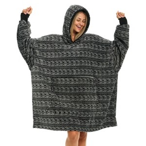 ADR Adult Wearable Blanket, Sweater Hoodie, Blanket with Sleeves for Men & Women Oversized Sweatshirt - 1 of 3