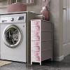Sorbus 4 Drawers Narrow Dresser - with Steel Frame, Wood Top & Easy Pull Fabric Bins for Small Spaces, Closets, Bedroom, Bathroom & Laundry - 2 of 4
