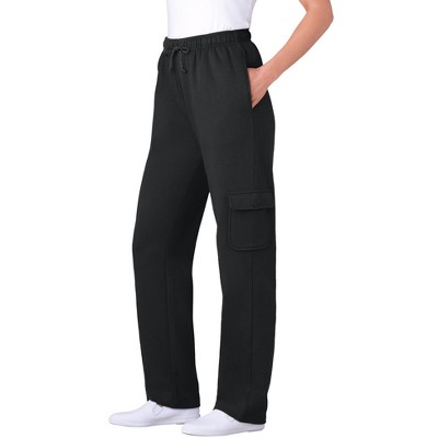 Woman Within Women's Plus Size Petite Better Fleece Cargo Sweatpant