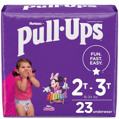 Huggies Pull Ups Girls' Potty Training Pants - 2T-3T (23ct)