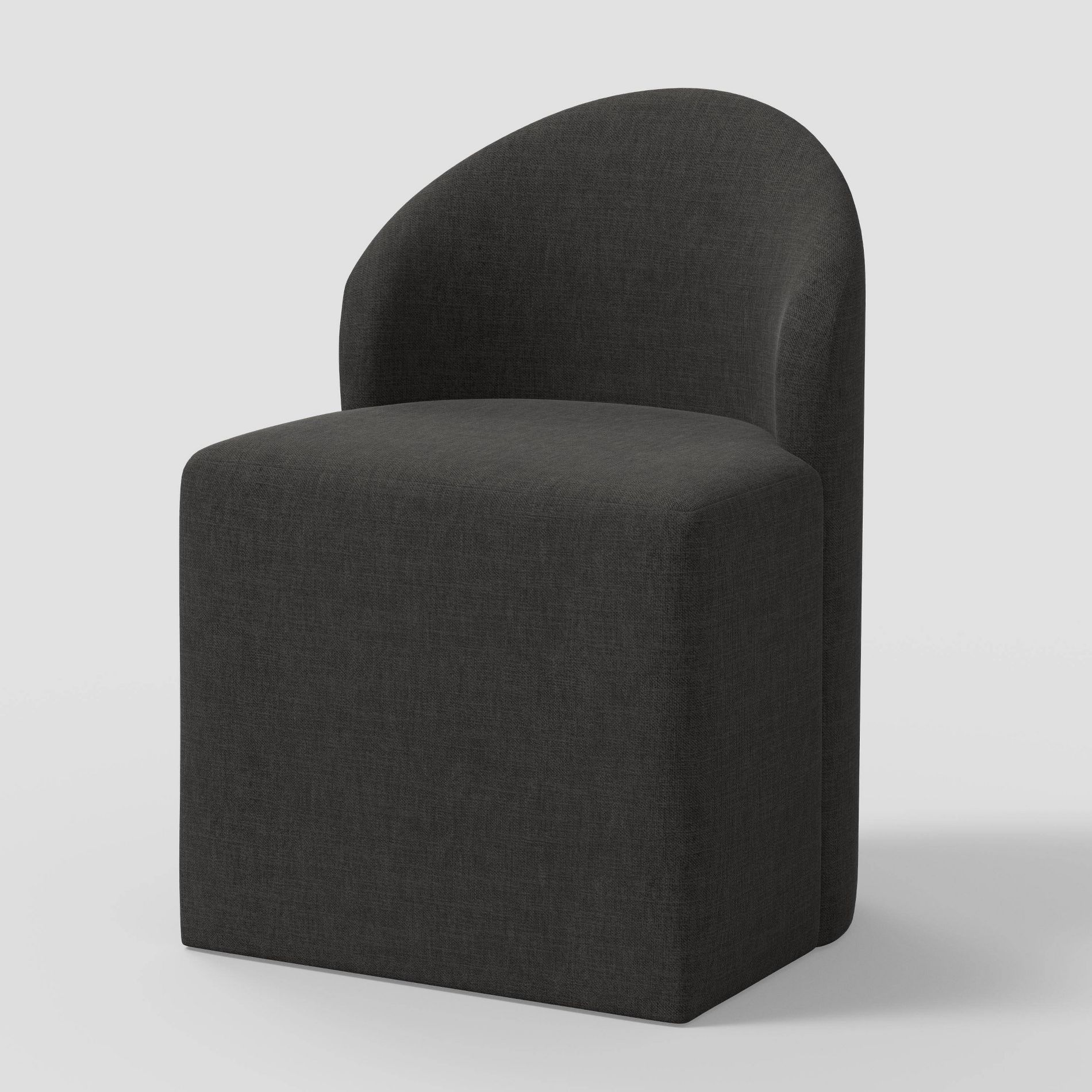 Ella Tub Upholstered Dining Chair Performance Textured Weave Caviar - Threshold™
