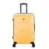 DUKAP Zonix Medium Checked Lightweight Hardside Spinner 26" Suitcase - Mustard - 4 of 4