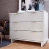 Sapphtopaz Modern Dresser with Drawers Elegant Vertical Textured Closet Organizer with Golden Metal Handles Dressers for Bedroom - 2 of 4