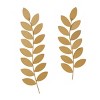 Set of 2 Metal Leaf Wall Decors Brown - Olivia & May - 2 of 4