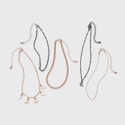 Girls' 5pk Star and Moon Necklace Set - art class™